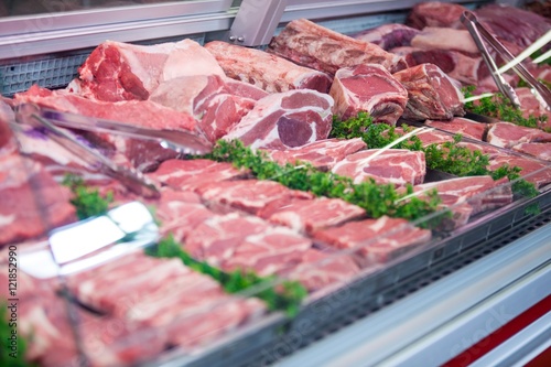 Close-up of meat in display