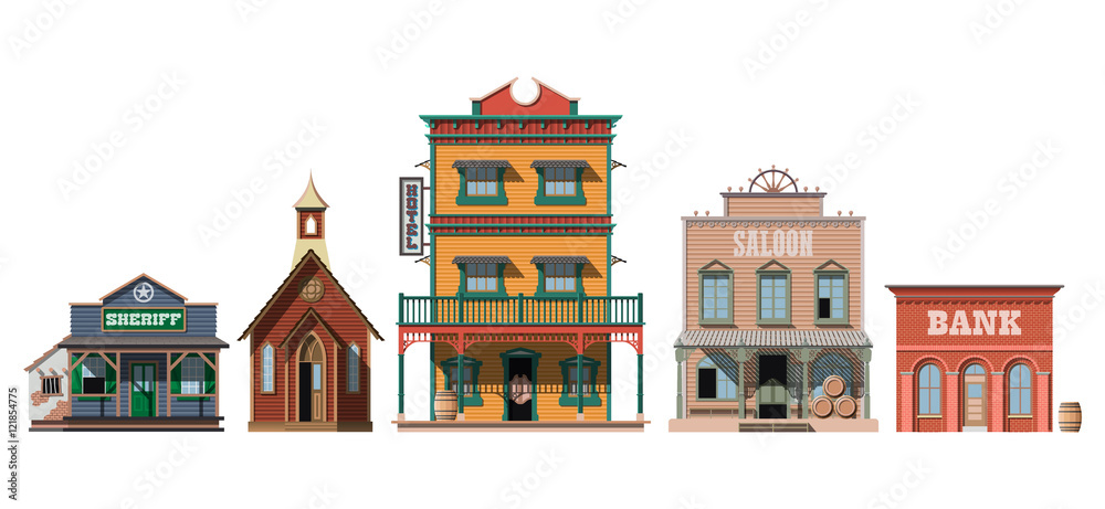 Obraz Western houses