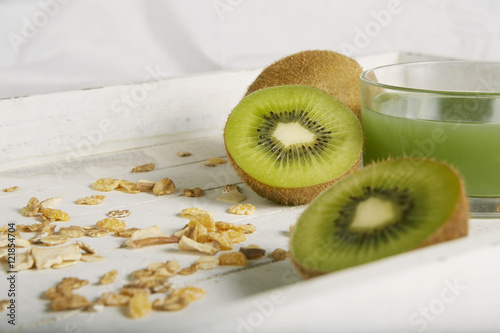 kiwi cereals and kiwi juice 1 photo