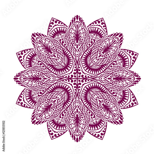 Mandala. Decorative ethnic floral ornament. Vector illustration