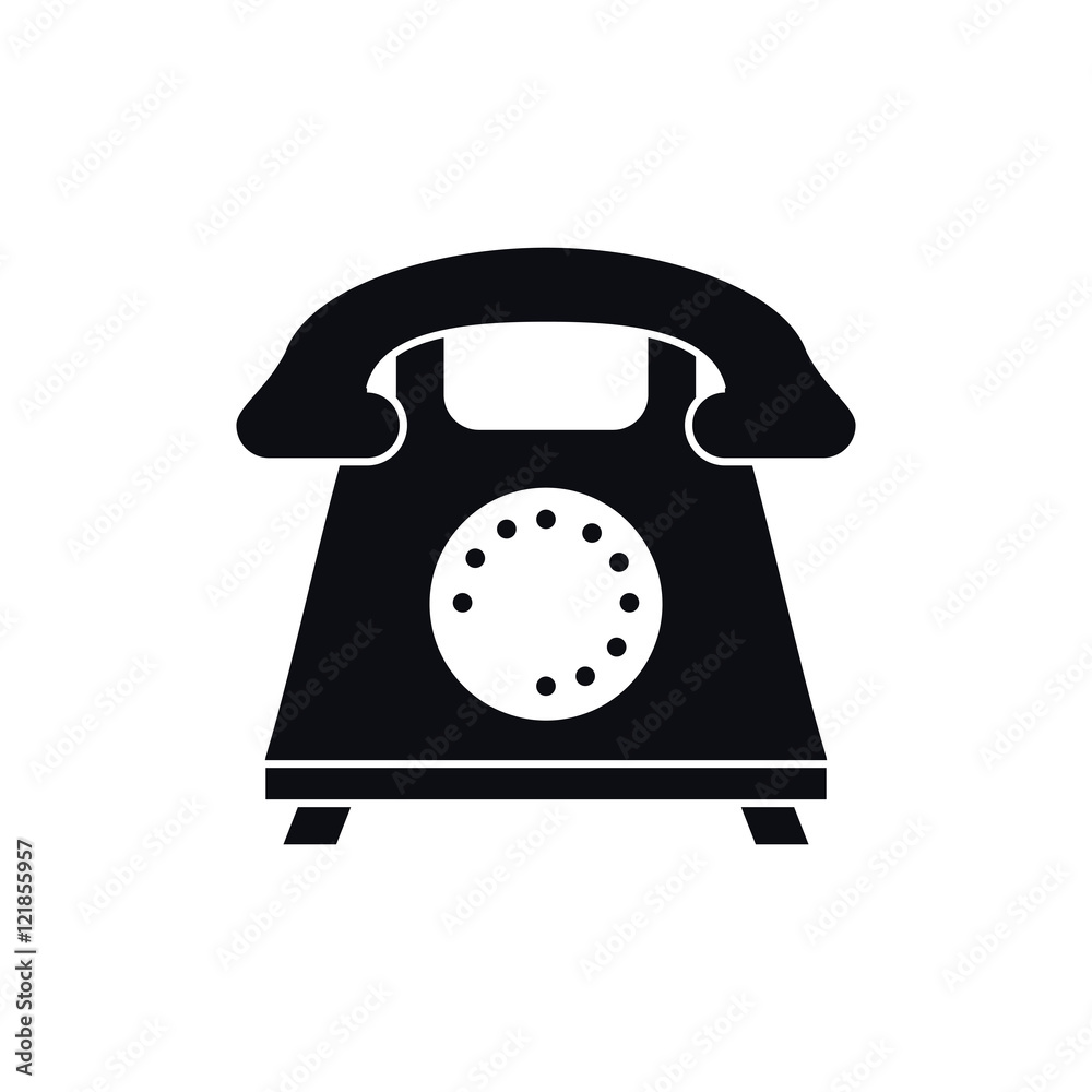 retro phone icon. call telephone and communication theme. Isolated design. Vector illustration retro phone icon. call telephone and communication theme. Isolated design. Vector illustration