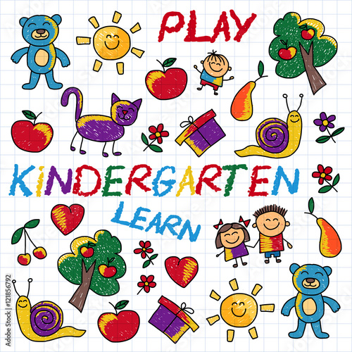 Play Learn and grow together Vector image