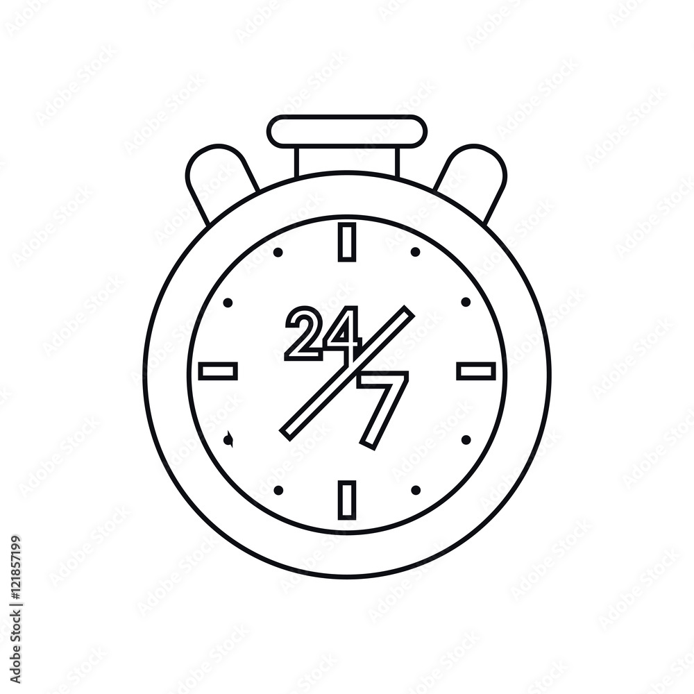 Chronometer icon. Call center and technical service theme. Isolated design. Vector illustration Chronometer icon. Call center and technical service theme. Isolated design. Vector illustration