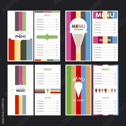 Menu designs
