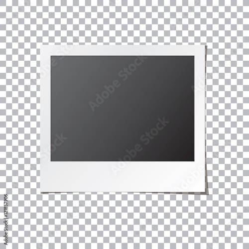 Instant Photo Frame Isolated Vector