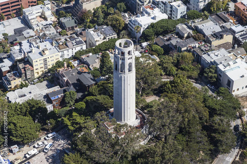 Aerial View of Coit Tower P...