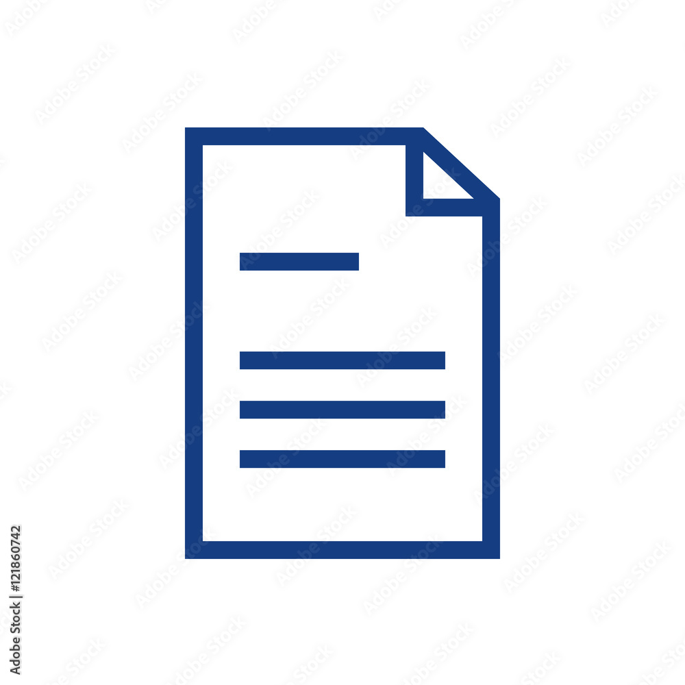 Line icon document. Vector illustration. Line icon document. Vector illustration.