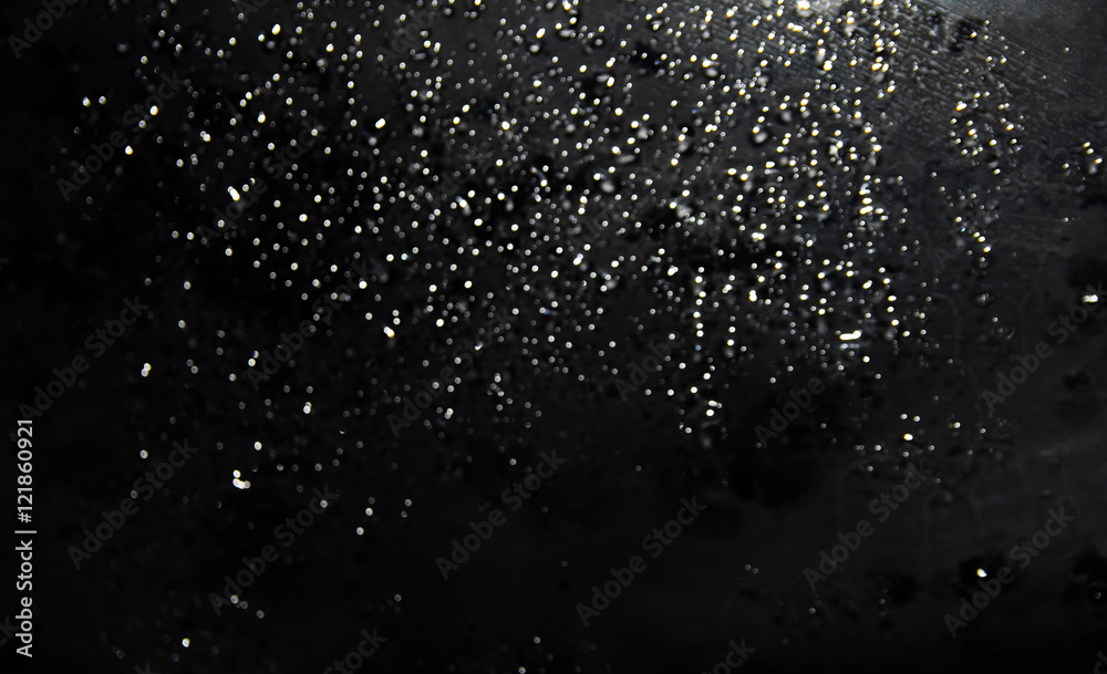 Obraz premium black background, drops of water