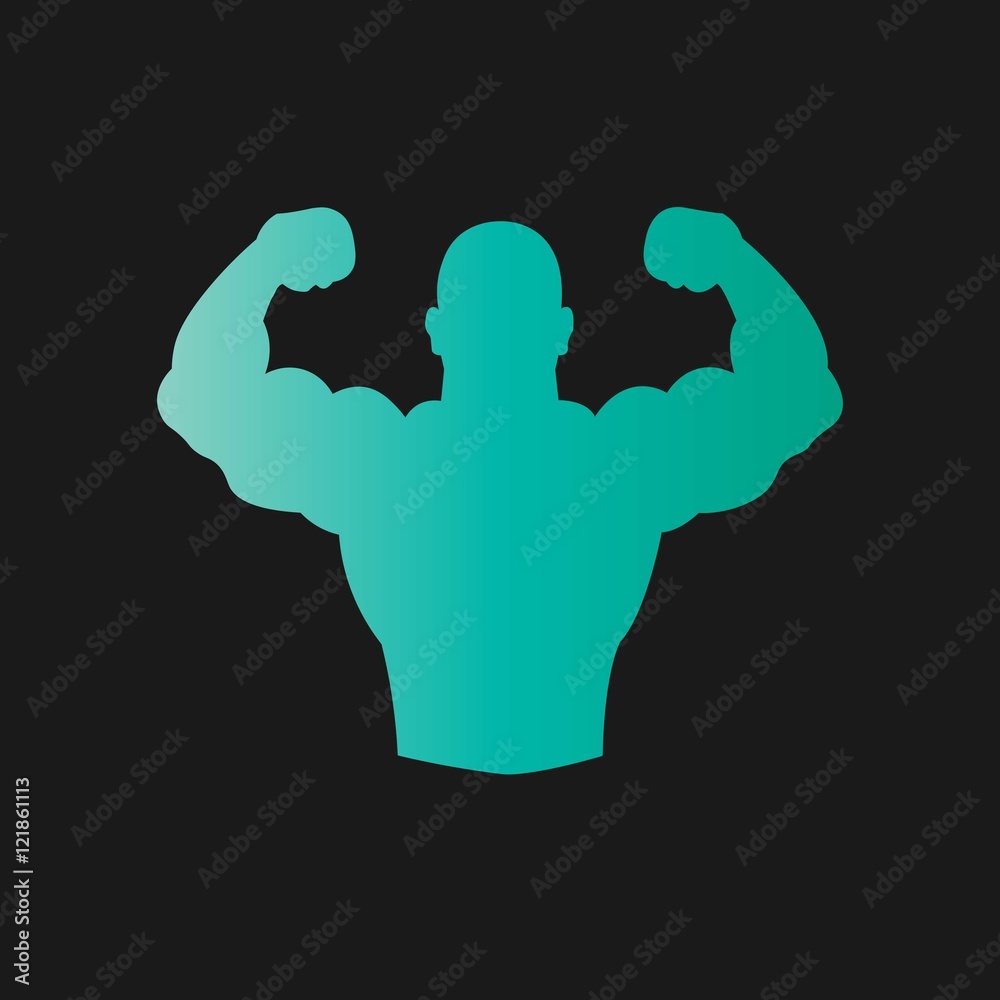 Bodybuilder Fitness Model. Vector Illustration. Bodybuilder Fitness Model. Vector Illustration.