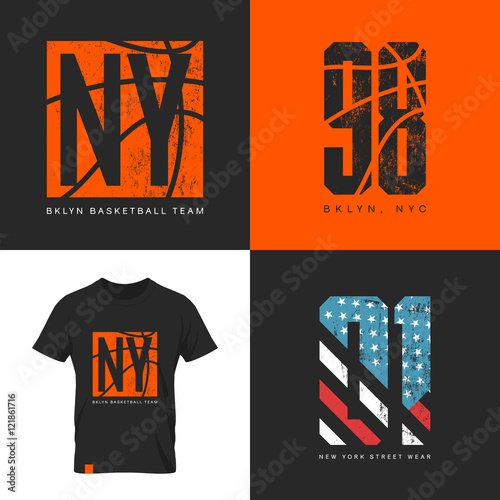 New York street wear t-shirt emblem.