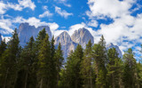 Amazing Dolomites, near Santa Magdalena. Adolf Munkel Trail in Mountains of Northern Italy