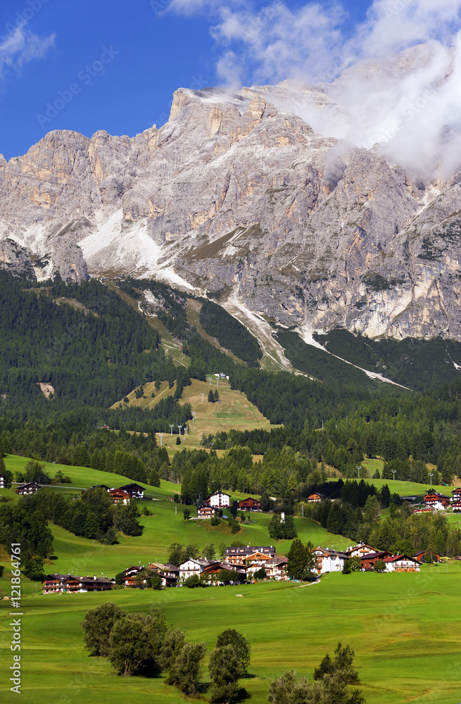 Cortina D Ampezzo resort, South Tyrol ,Italy, Europe
