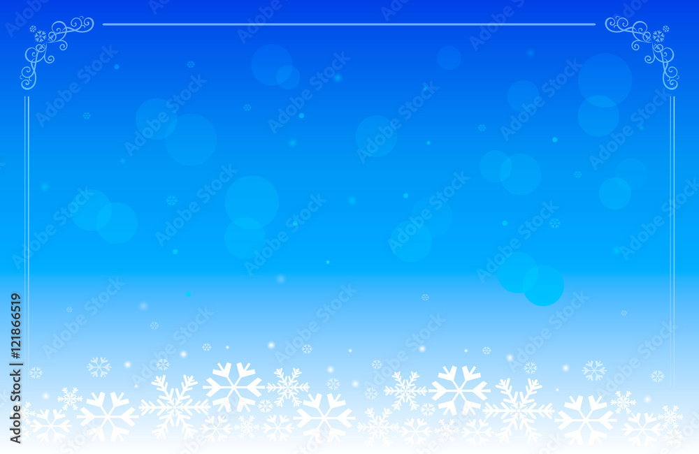 Blue Christmas background with place for text. Vector Illustration Blue Christmas background with place for text. Vector Illustration