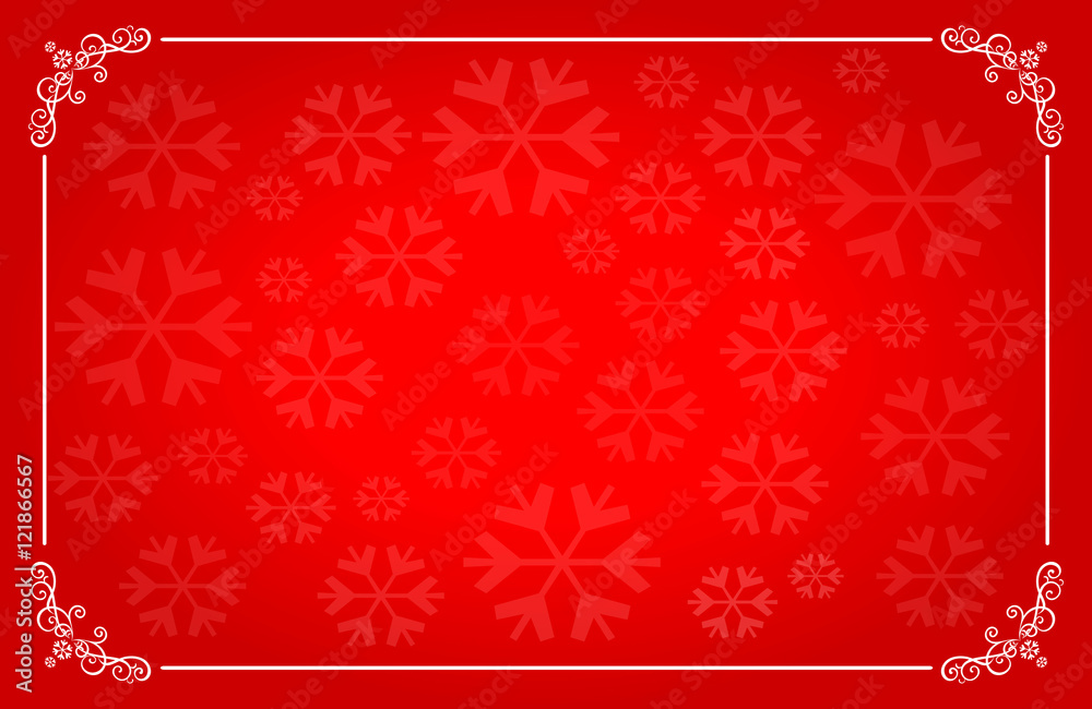 Christmas red horizontal background with place for text. Vector Illustration Christmas red horizontal background with place for text. Vector Illustration
