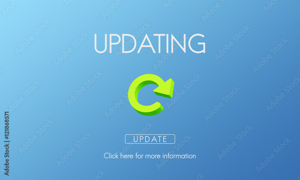 Fototapeta premium Updating Upgrade New Download Improvement Concept