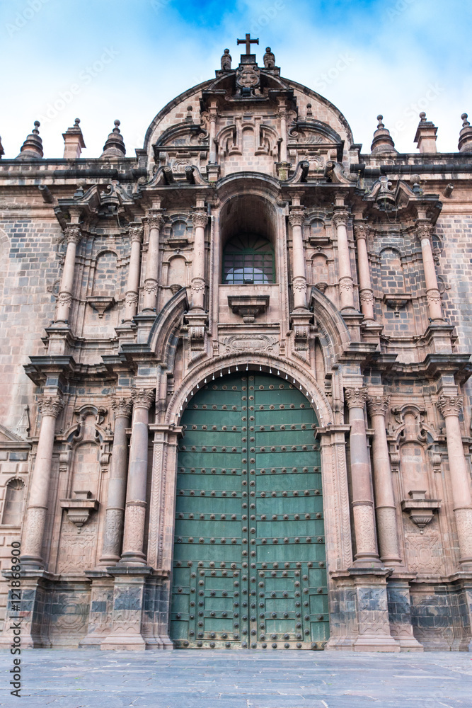 CUSCO PERU-NOV. 9: Cathedral of Santo Domingo on Nov. 9 2015 in