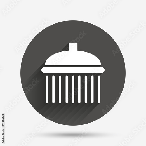 Shower sign icon. Douche with water drops symbol
