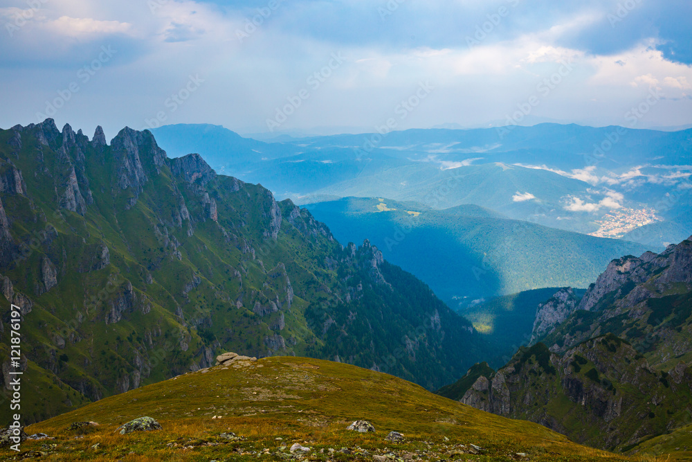 Panorama of Romanian Carpathians