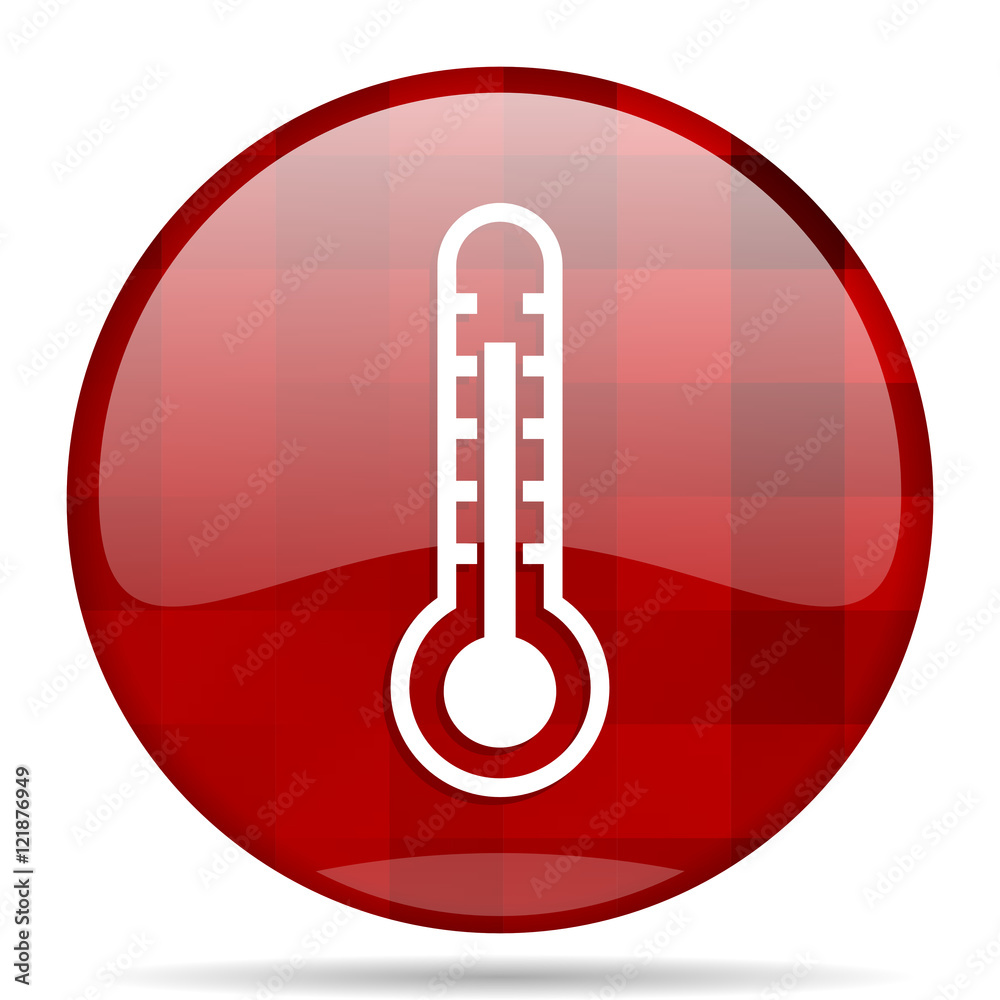 thermometer red round circle glossy modern design web icon thermometer red round circle glossy modern design web icon
