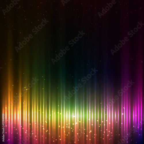 Fototapeta Naklejka Na Ścianę i Meble -  Colorful shining bright equalizer vector abstract background