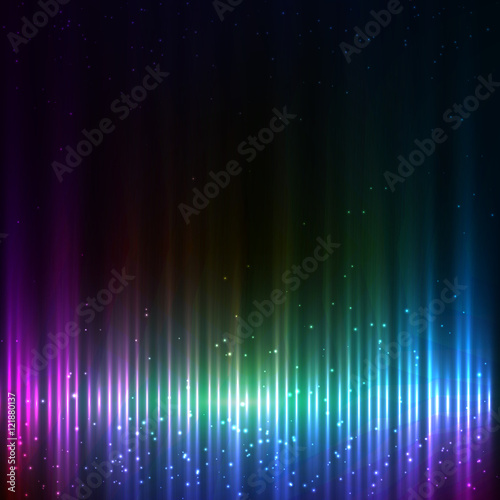 Blue shining equalizer techno vector abstract background