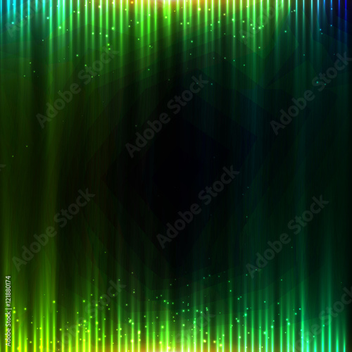 Green shining bright equalizer vector abstract background