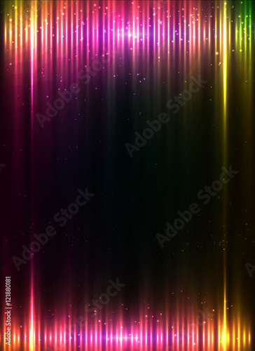 Red glowing lights vector abstract leaflet background