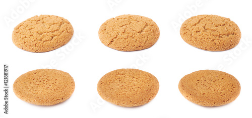 Set of cookies isolated over the white background