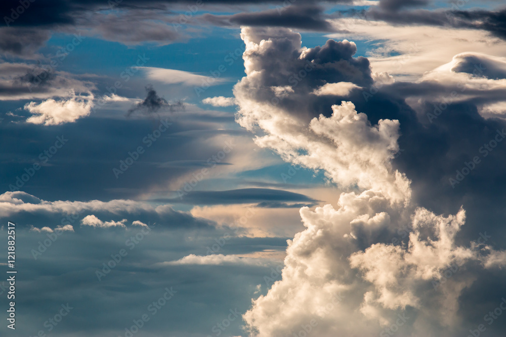 colorful dramatic sky with cloud at sunset colorful dramatic sky with cloud at sunset