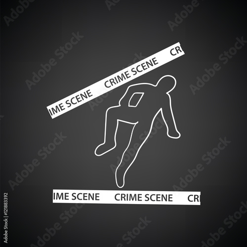 Crime scene icon