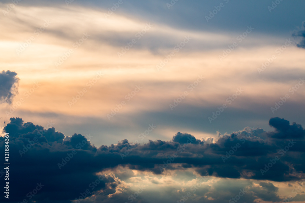 colorful dramatic sky with cloud at sunset colorful dramatic sky with cloud at sunset
