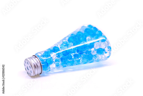 Obraz na płótnie Flask with hydrogel isolated on white background. w salonie