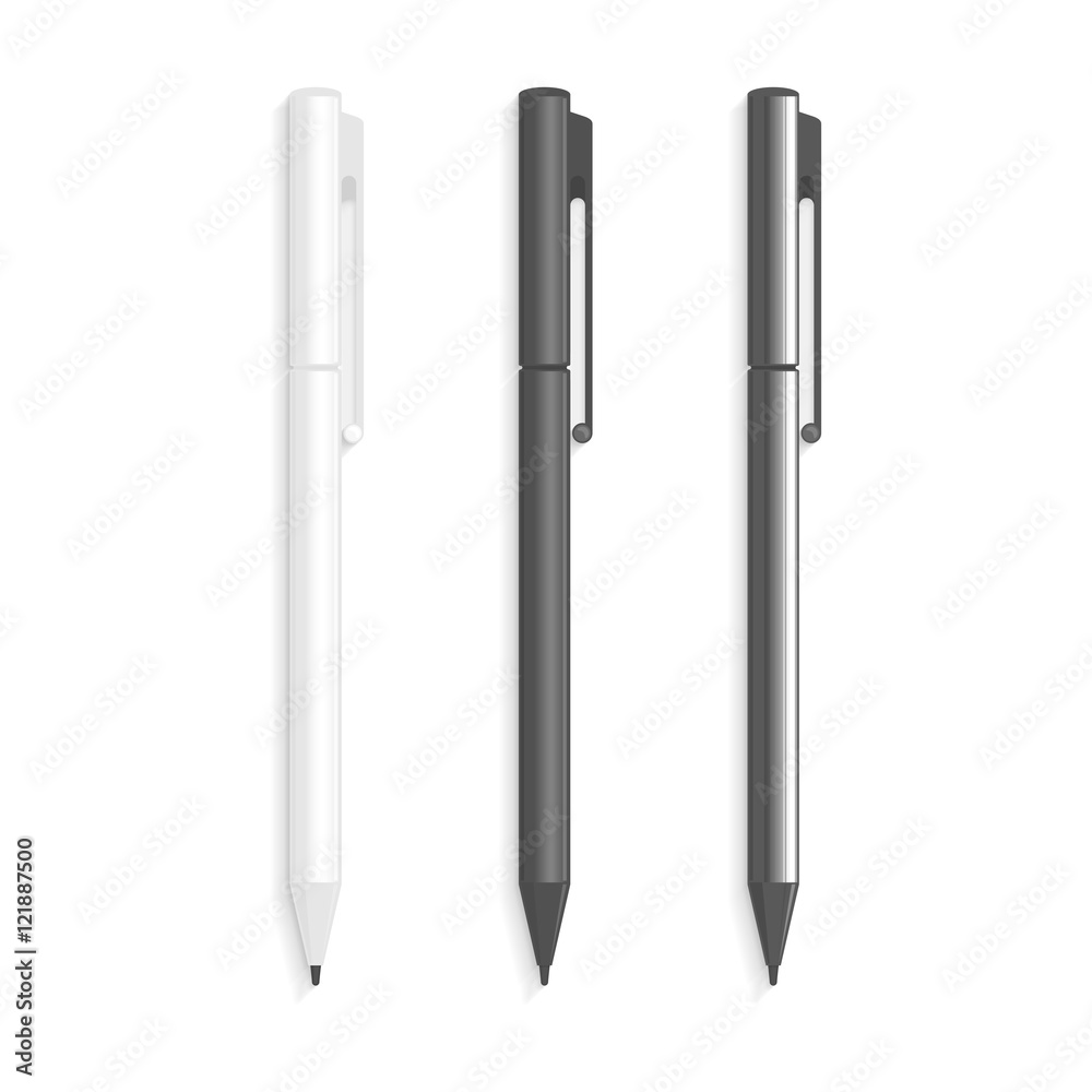 Realistic vector pen. Realistic vector pen.
