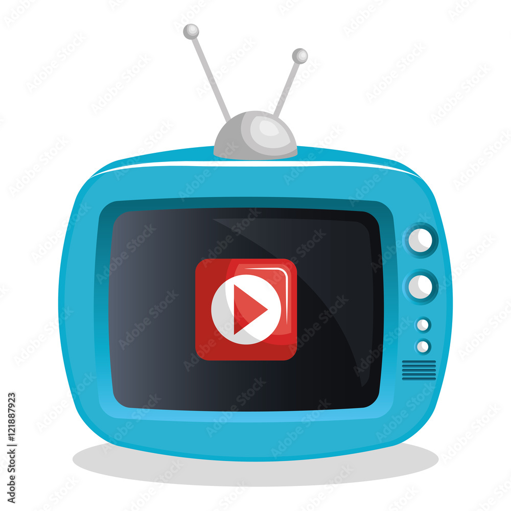 tv video play live streaming graphic vector illustration eps 10 tv video play live streaming graphic vector illustration eps 10