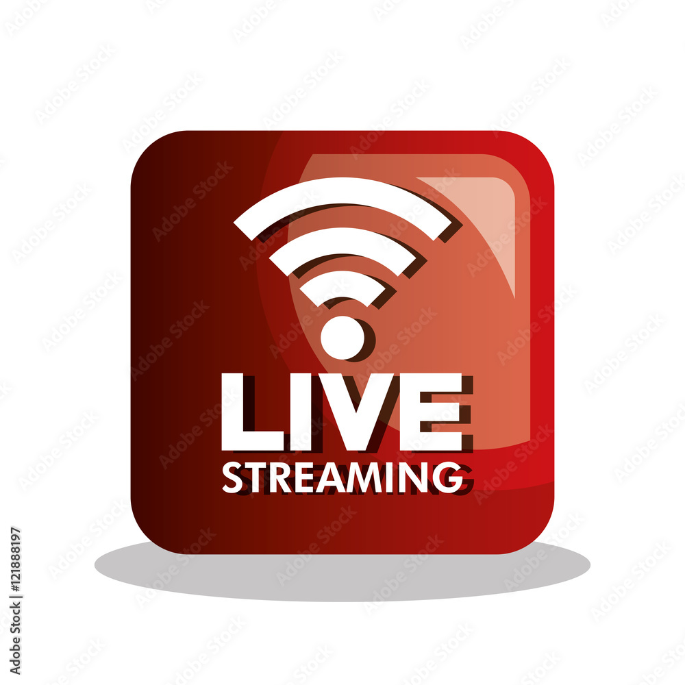 button icon live streaming design graphic vector illustration eps 10 button icon live streaming design graphic vector illustration eps 10