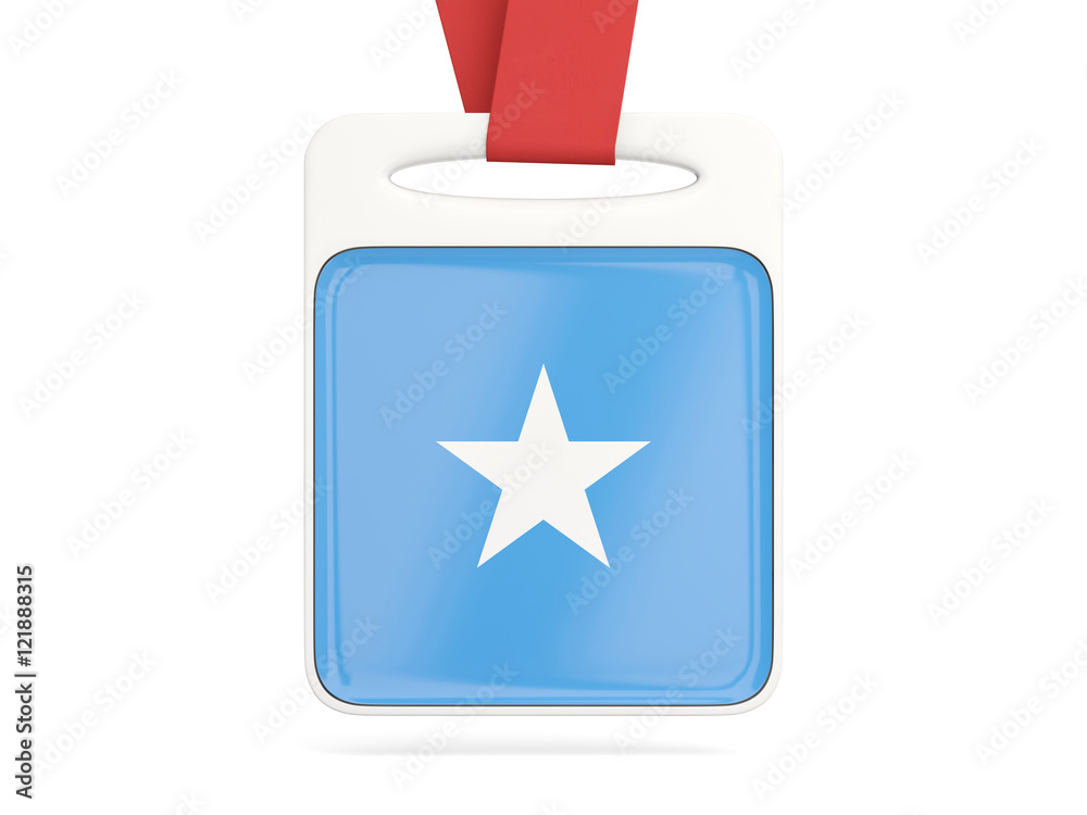 Flag of somalia, square card