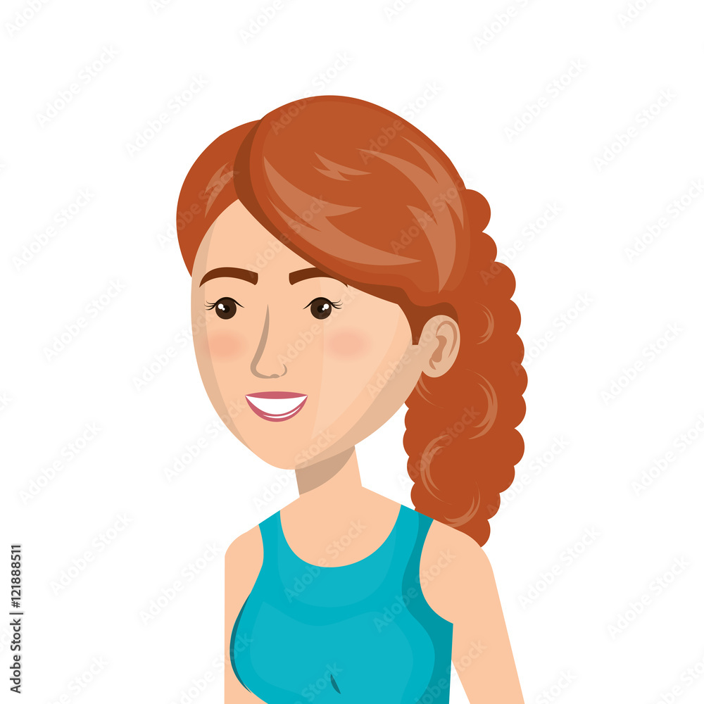cartoon girl sport icon vector illustration eps 10 cartoon girl sport icon vector illustration eps 10