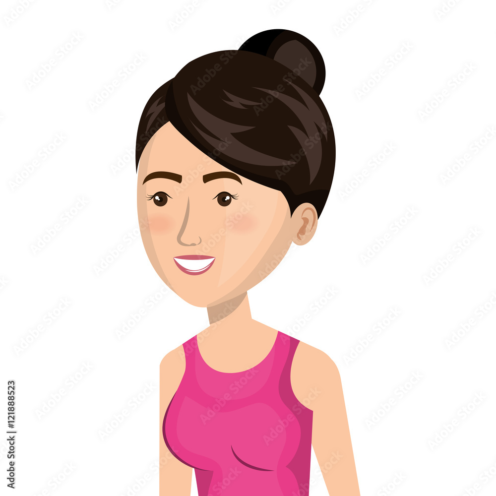 cartoon girl sport icon vector illustration eps 10 cartoon girl sport icon vector illustration eps 10