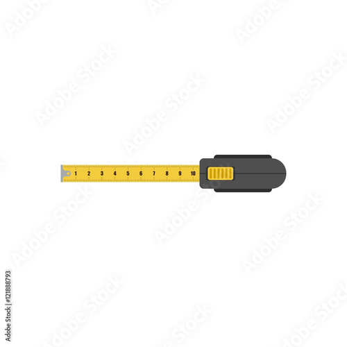 Tape measure isolated vector illustration