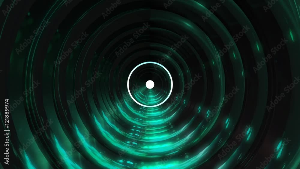 fantasy space tunnel fly through