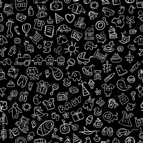 Baby seamless pattern for your design