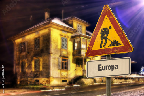 Schild 152 - Europa photo