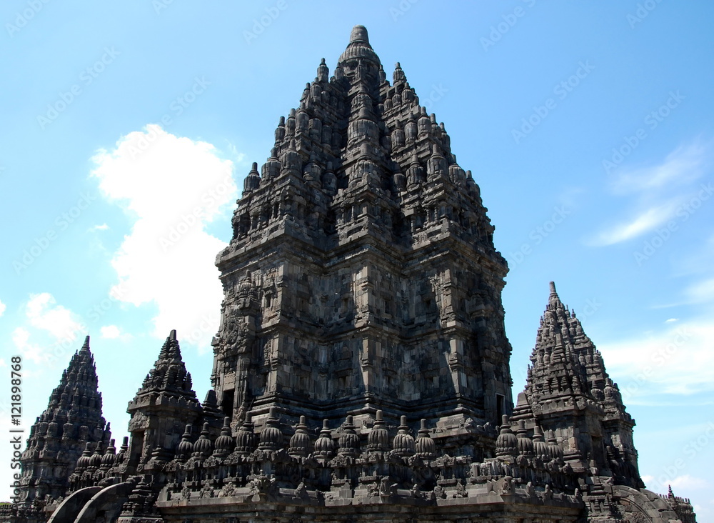 Prambanan temple near Yogyakarta on Java island, Indonesia. Temple of Shiva
