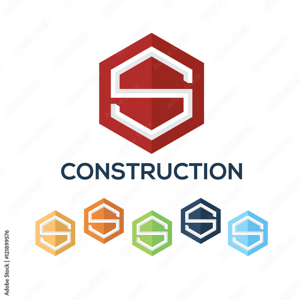 Letters S set,Hexagon vector logo design template Letters S set,Hexagon vector logo design template