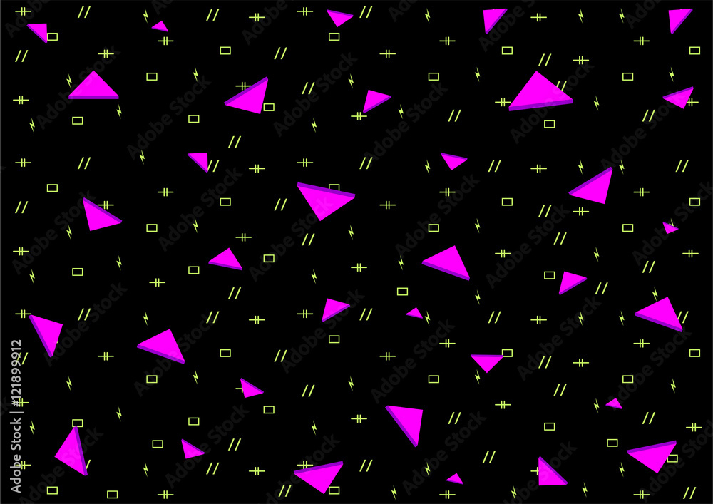 Fancy Colorful Pop Triangular Background Fancy Colorful Pop Triangular Background