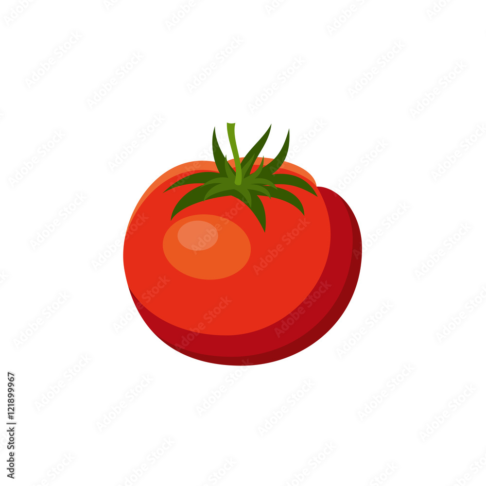 Tomato on a white background Tomato on a white background