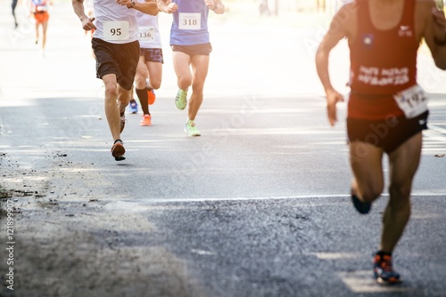 Marathon running street race