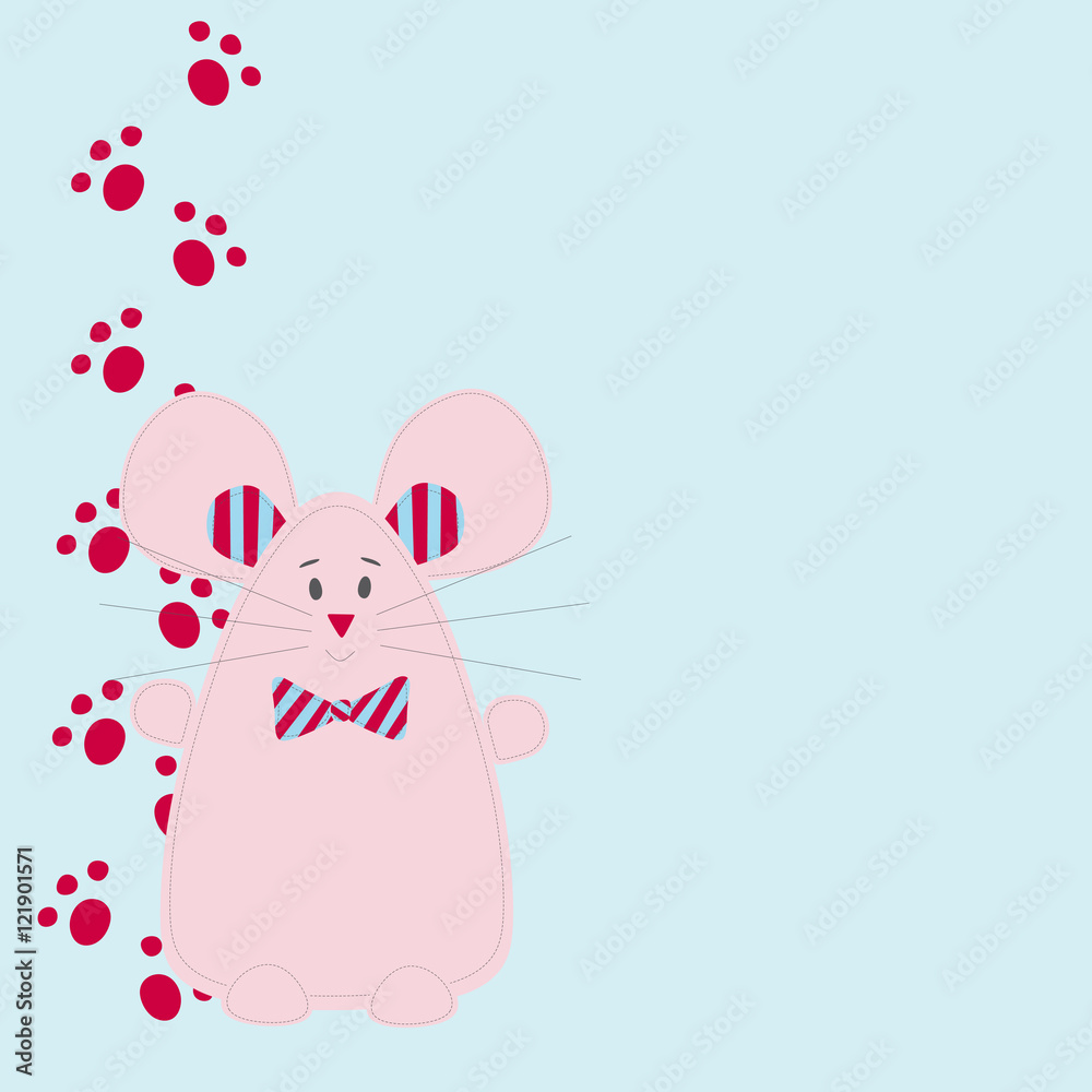 children's illustration. mouse drawn vector. children's illustration. mouse drawn vector.