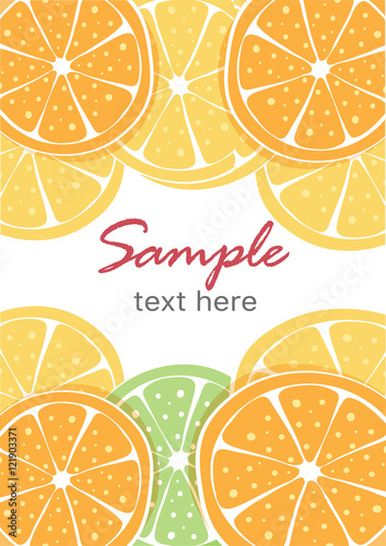 Vector background of an orange,Vector illustrations