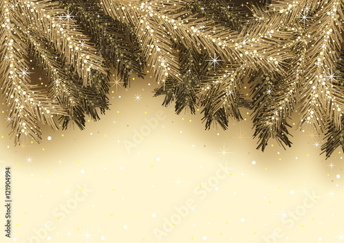 Golden Christmas Greeting C...